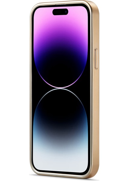 Iphone 14 Pro Telefon Kılıfı Için Elektrokürlü Python Doku Pu Deri Kaplamalı Tpu Telefon Geri Kılıf Anti-Fall Cover-Sarı (Yurt Dışından)