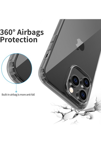 Iphone 14 Pro Telefon Kılıfı 6.1 Inç Şok Geçirmez Yumuşak Tpu Anti-Çizelge Hava Yastığı Koruma Telefon Kapak Black (Yurt Dışından) fırsatları