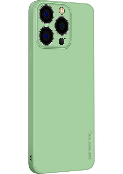 Iphone 14 Pro Telefon Kılıfı 6.1 Inç Yumuşak Tpu Kılıf Fiber Akın Akıllı Astar Kesin Kamera Koruma Telefon Kapak Işık Yeşil (Yurt Dışından)