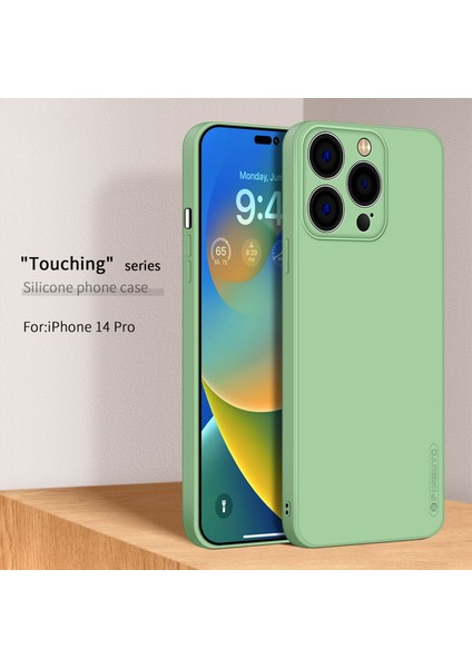 Iphone 14 Pro Telefon Kılıfı 6.1 Inç Yumuşak Tpu Kılıf Fiber Akın Akıllı Astar Kesin Kamera Koruma Telefon Kapak Işık Yeşil (Yurt Dışından) modelleri