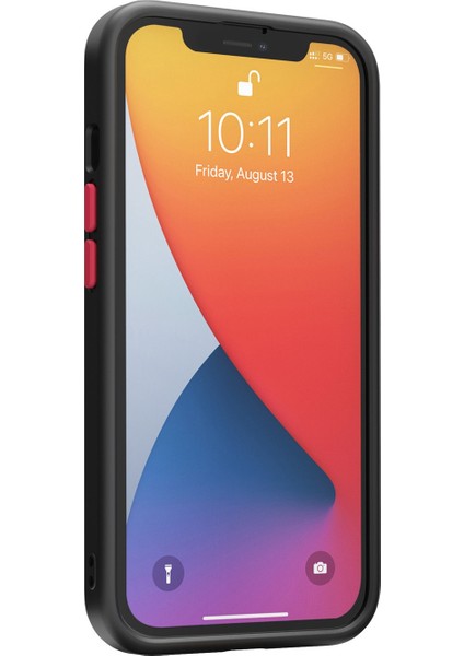Iphone 14 Telefon Kasası Için Şeffaf 9 Saat Sertlik Temperli Cam Arka Kapak Mat Tpu Çerçeve Koruyucu Kapak-Siyah (Yurt Dışından) modelleri