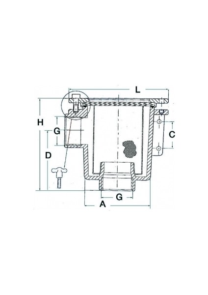 Deniz Suyu Filtresi Ebat Ø 3/4"