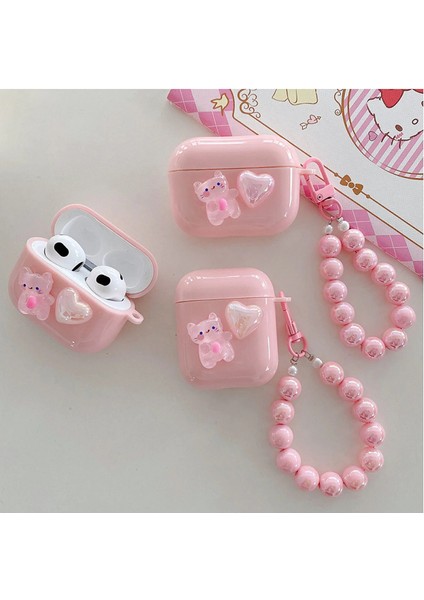 Airpods 3. Nesil Uyumlu Sevimli Figürlü Lüx Silikon Kılıf (Kulaklık Dahil Değildir.)