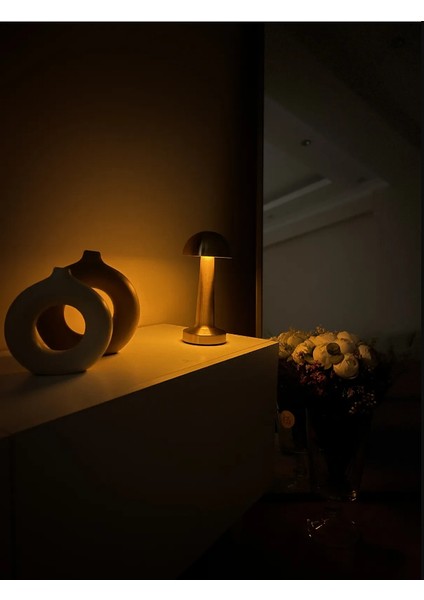 Masa Lambası Dokunmatik 3 Renk Lüx Metal Masa Lambası