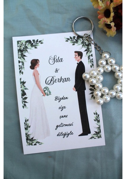 30 Adet Zincirli Inci Yıldız Anahtarlık - Kişiye Özel - Kına Hediyesi - Söz Hediye - Nikah Hediyesi fırsatları