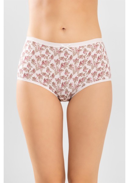 Kadın Yüksek Bel Pamuklu Desenli Bato Kadın Külot 3'lü 8276 Renkli indirimleri