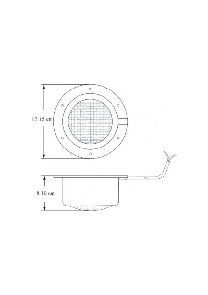 Marintek Arka Platform Aydınlatma Lambası Watertight 1.2m Kablo Boyu 12V 35W