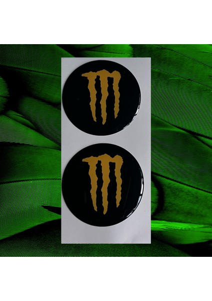 Monster Damla Logo 5X5CM 2 Adet