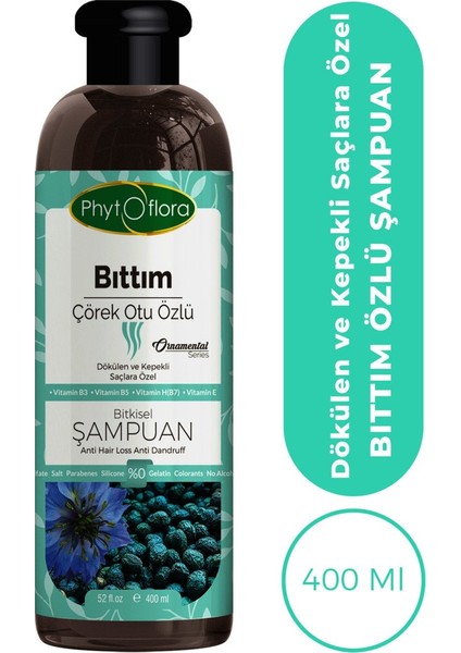 Bıttım (Çörek Otu Özlü) Bitkisel Şampuan 400 ml
