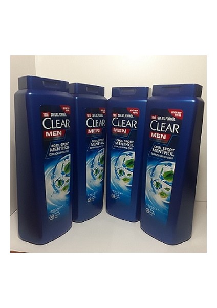 Men Cool Sport Menthol 600 ml Sıvı Jel Formül Şampuan x 4 Adet