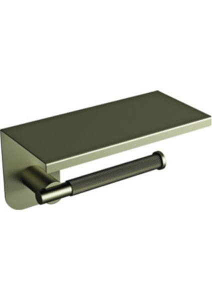 Verona Tuvalet Kağıtlığı,etajerli,bronz