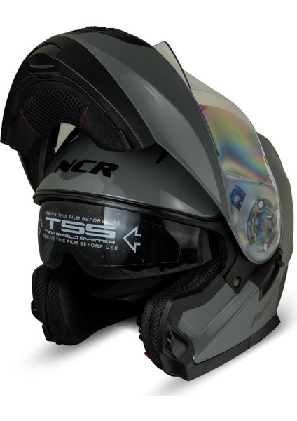 ICON Çene Açılır Koyu Nardo Kask