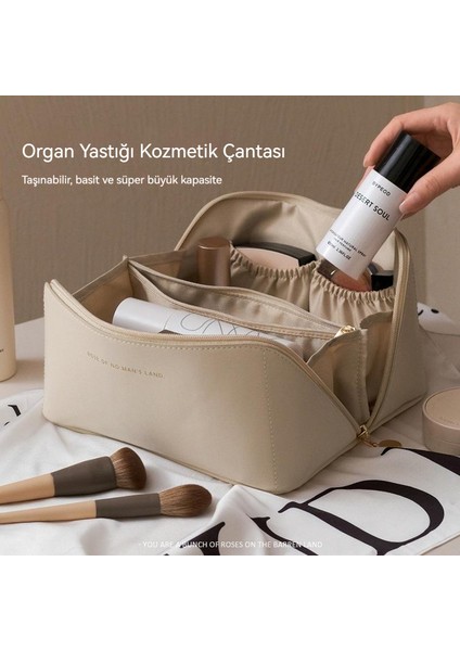 Organ Yastık Çantası Büyük Kapasiteli Taşınabilir Seyahat Yıkama Çantası Kozmetik (Yurt Dışından)