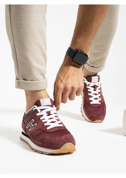 Kolombiya Hakiki Deri Bordo Erkek Spor Ayakkabı 101 23538-M fiyatları