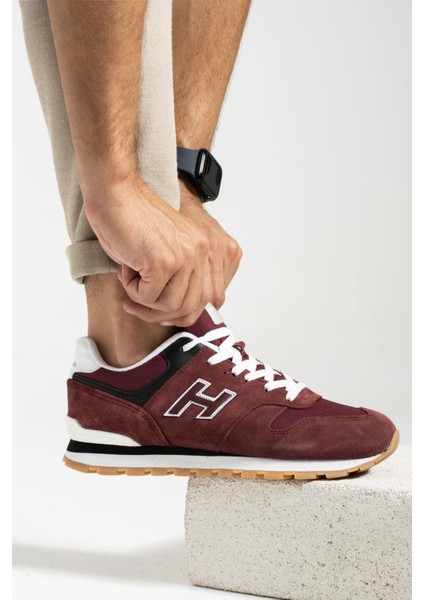 Kolombiya Hakiki Deri Bordo Erkek Spor Ayakkabı 101 23538-M modelleri