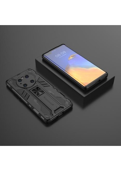 Huawei Mate 40 Pro Için Çift Katmanlı Pc Tpu Bumper Kaymaz Shockproof Korumalı Kılıf (Yurt Dışından)