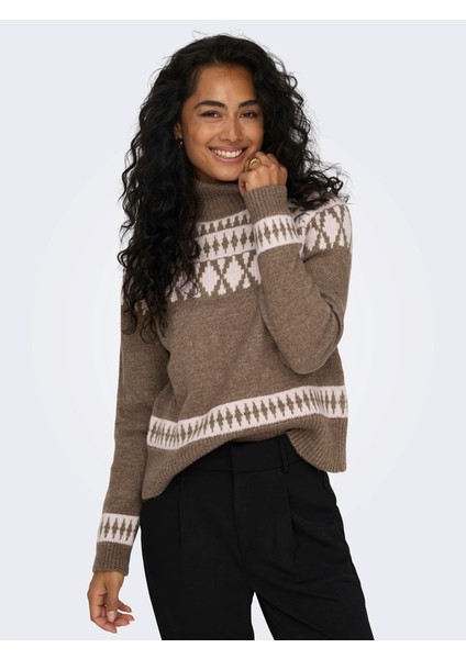 Tam Balıkçı Kahve Kadın Kazak 15294779 fiyatları