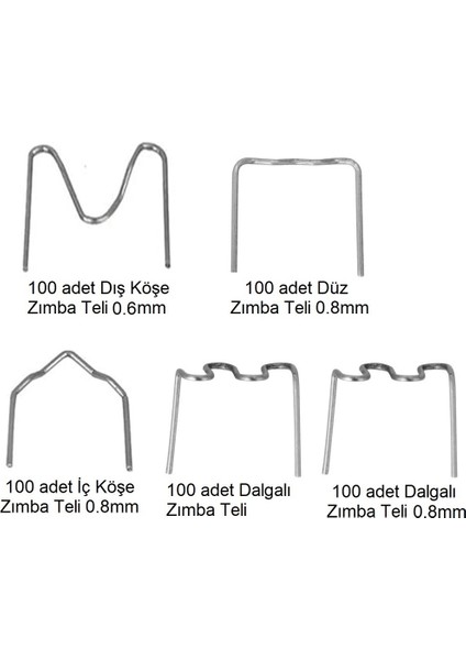 500X Set Plastik Kaynak Zımba Teli