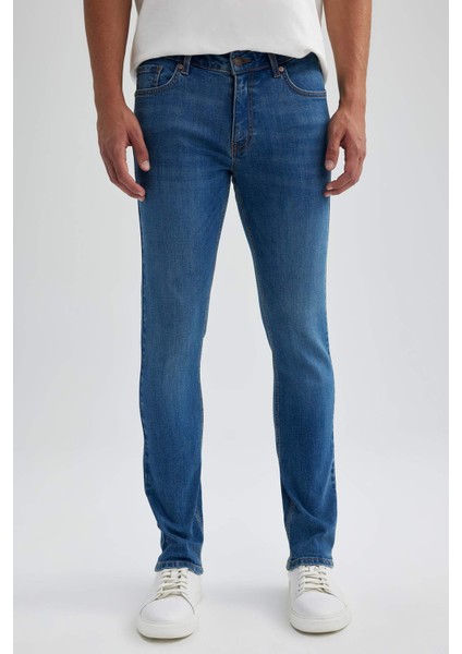 Pedro Slim Fit Dar Kalıp Normal Bel Dar Paça Jean Pantolon A6947AX23AU