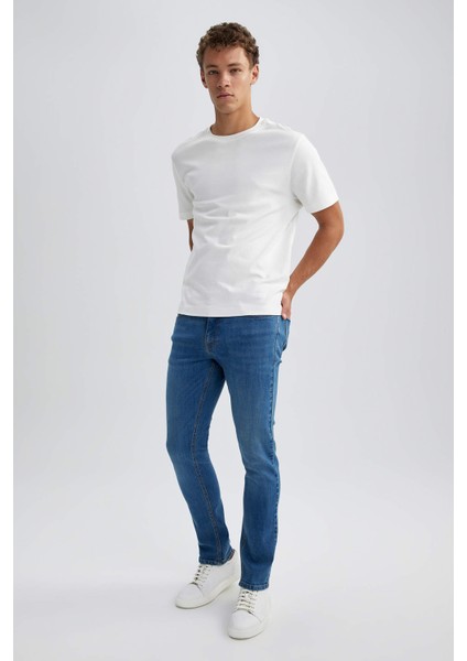Pedro Slim Fit Dar Kalıp Normal Bel Dar Paça Jean Pantolon A6947AX23AU