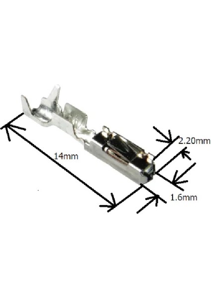 100ADET Linea/egea Body Pini (14X2.2X1.6MM)