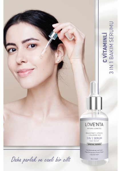 3 İn 1 Serum C Vitamini, Hyaluronic Acid, Glycolic Acid - Alkol, Paraben, Parfüm İçermez modelleri
