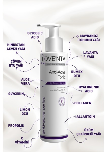 Anti - Acne Tonik - Lavanta Yağlı Akne Karşıtı Tonik