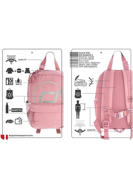 And Ride Sırt Çantası Pembe S-M 210218-96488 modelleri