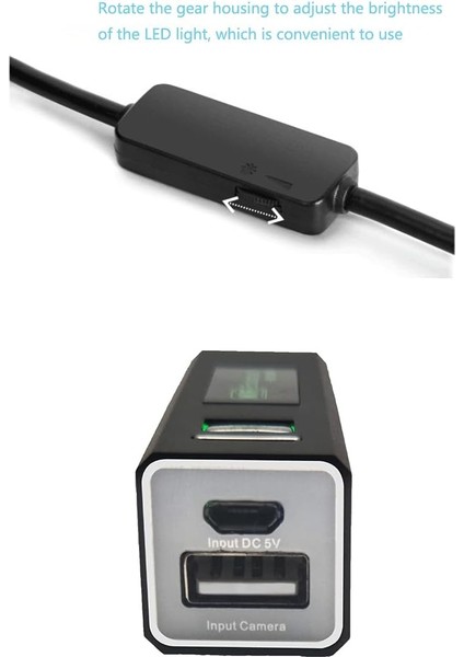 Endüstriyel Endoskop Wifi 5.0 Megapiksel Hd IP68 Su Geçirmez Borescope 8 Ayarlanabilir LED Muayene Kamerası Android Için 600MAH Pil, Ios 4.2 (Ios8.0 Üstü), Windows, Mac, 1m (Yurt Dışından) indirimleri