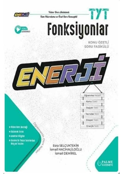 YKS TYT Fonksiyonlar Enerji Konu Özetli Soru Fasikülü Palme