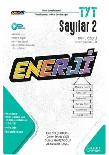 YKS TYT Sayılar-2 Enerji Konu Özetli Soru Fasikülü Palme