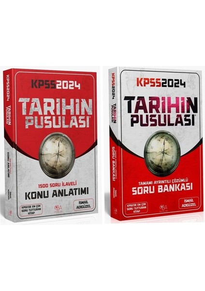 CBA Akademi 2024 KPSS  Tarihin Pusulası Konu + Soru 2'Li   Set