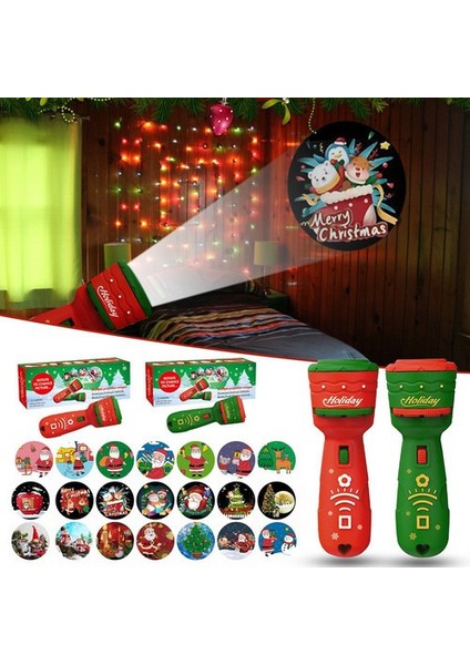 Noel Projektörü 21 Desenli 2'li El Feneri (Yurt Dışından) fiyatları
