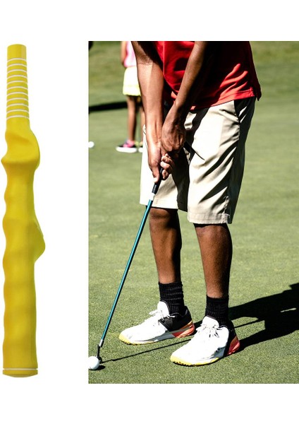 Kauçuk Golf Salığitmeni El Pozisyonu Doğru Kavramaları Öğretme Sarı 14.73MM (Yurt Dışından)