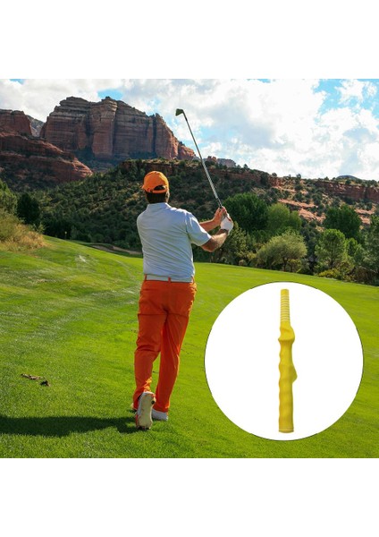 Kauçuk Golf Salığitmeni El Pozisyonu Doğru Kavramaları Öğretme Sarı 14.73MM (Yurt Dışından)