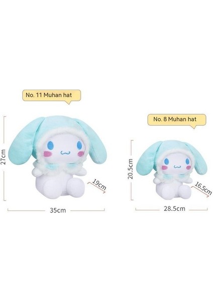 Dahe 25CM Yeşil Kulaklı Yuji Köpek Peluş Bebek (Yurt Dışından)