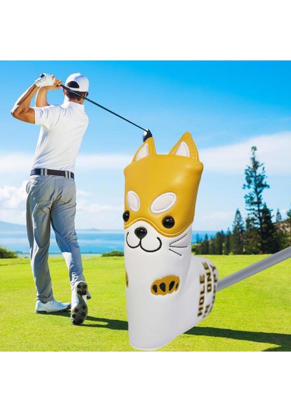 Su Geçirmez Golf Blade Atıcı Başörtüsü Nakış Kulübü Başkanı Kapak Kaymaz Sarı (Yurt Dışından)