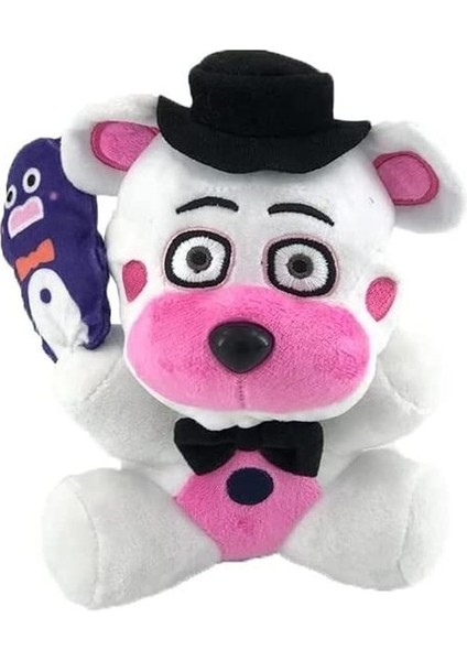 Jıayı 18CM White Hat Bear Plush Toy (Yurt Dışından)