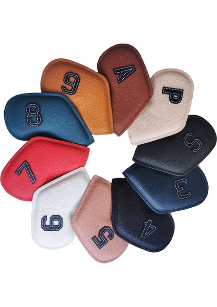 10X Golf Başörtüsü Golf Kulübü Başkanı Numarası Nakışlı Çok 16.5x8.5 cm (Yurt Dışından)