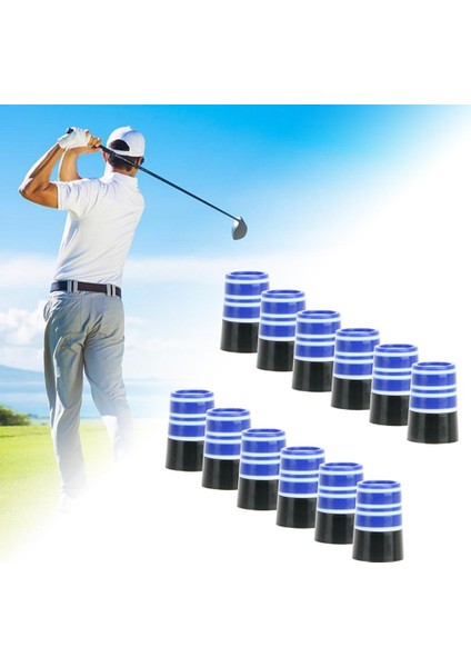 12 Paket .370 Siyah Golf Ferülleri Ütüler Için Ahşap Şaftlar Kulübü Aksesuarları Malzemeleri Mavi Beyaz (Yurt Dışından) modelleri