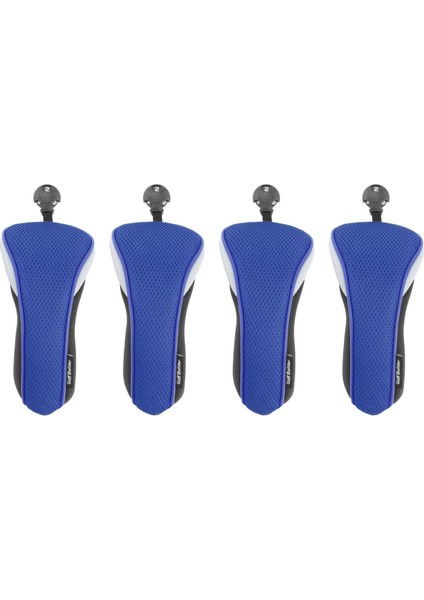 4x Naylon Golf Hibrit Baş Örtüleri Değiştirilebilir No. Mavi (Yurt Dışından)