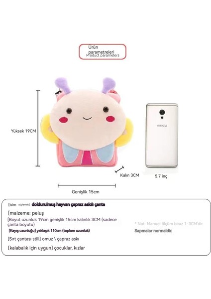 Zaox Animal Butterfly Kids Crossbody Toy Bag (Yurt Dışından) fiyatları
