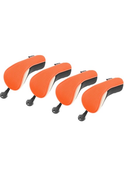 4x Naylon Golf Hibrit Baş Örtüleri Değiştirilebilir No. Turuncu (Yurt Dışından)