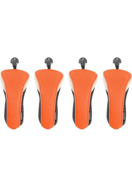4x Naylon Golf Hibrit Baş Örtüleri Değiştirilebilir No. Turuncu (Yurt Dışından) fiyatları