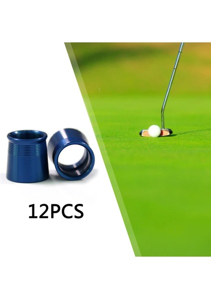 12 Parça Golf Ferülleri Konik Ucu Adaptörü Golf Aksesuarları 0.370 Kapak Mavi (Yurt Dışından) indirimleri
