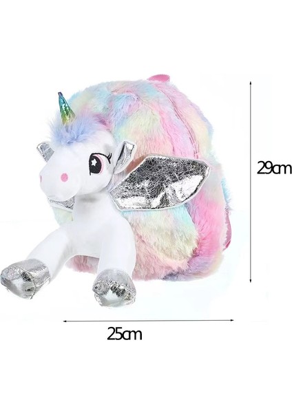 Zaox Unicorn Peluş Omuz Çantası