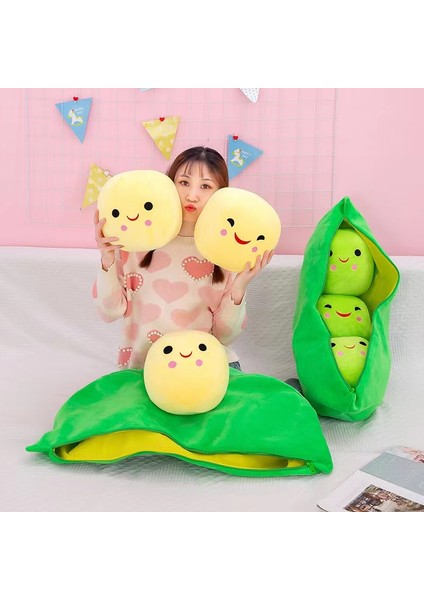 Luxix 40CM Simülasyon Kase Fasulye Peluş Yastık Oyuncak (Yurt Dışından)