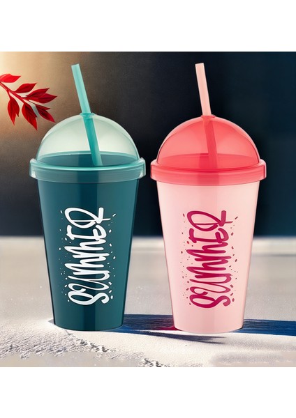 Summer Milkshake Meyve Suyu Kahve Bardağı 2'li