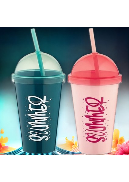 Summer Milkshake Meyve Suyu Kahve Bardağı 2'li