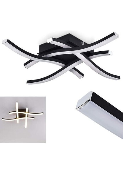 Modern Tasarım LED Tavan Işık Dalga Sarkıt 6500 K Soğuk Beyaz Işık Oturma Odası Yemek Odası Sarkıt Labirent (Yurt Dışından)